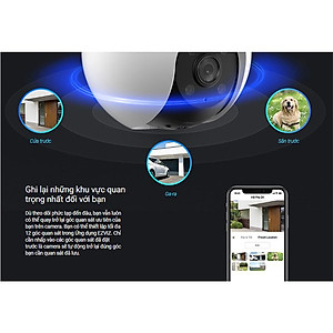 Camera Wi-fi EZVIZ H8 PRO 2K & 3K, Quay Quét 360 Độ Ngoài Trời, Ghi Hình Màu Ban Đêm, Đàm Thoại 2 Chiều - Hàng Chính Hãng