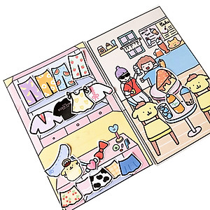 Bộ Tranh Tương Tác Cô Tiên Xanh - Thời Trang Búp Bê Giấy