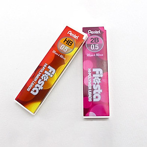 Ruột bút chì kim Pentel C235TF HB/2B ngòi 0.5mm (20 Ruột/Tuýp)
