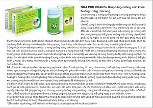 Thực phẩm chức năng bảo vệ sức khỏe viên nang Nga Phụ Khang