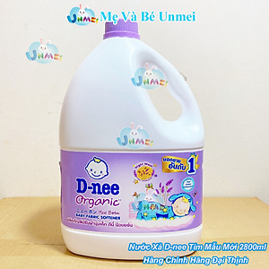 Nước Xả Vải Quần Áo Trẻ Em An Toàn Cho Da Bé D-NEE 2800ml, Đủ Màu Xanh Dương, Xanh Lá, Tím, Hồng, Trắng - Hàng Chính Hãng Dnee Đại Thịnh