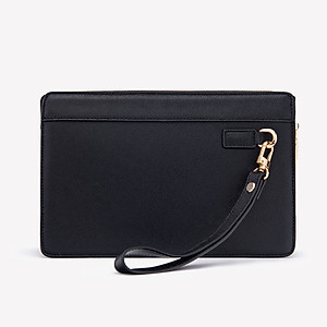 Clutch Da Hàng Hiệu Ví Nam Cầm Tay Công Sở GENCE HT11 Da Bò Cao Cấp Màu Đen