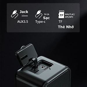 Loa bluetooth 5.3 PKCB 30W Super Bass TWS lên 60w TF Card/ Line in 3.5mm / AUX Stereo Surround, Loa Không Dây Nghe Nhạc Pin 3000Mah - Hàng Chính Hãng
