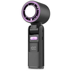 Quạt sạc mini Cầm Tay K801, sạc nhanh, màn hình LED - Quạt sò lạnh - Hàng chính hãng