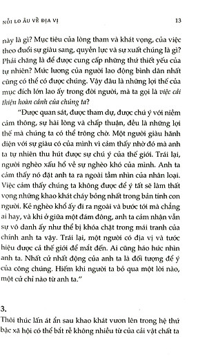 Sách Nỗi Lo Âu Về Địa Vị (Tái Bản 2020)
