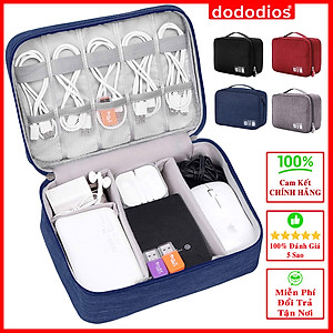 Túi Đựng Phụ Kiện Công Nghệ Chống Nước, Chống Sốc Cao Cấp – Chọn Màu - Túi Bảo Vệ Phụ Kiện Điện Thoại Máy Tính Bảng Laptop Tai Nghe Cáp Sạc Củ Sạc Pin Dự Phòng Chính Hãng Dododios