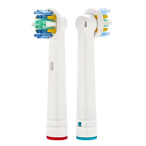 Cho máy Oral B Braun, bộ 4 Đầu Bàn Chải đánh răng điện thay thế MIHOCO EB25-P New Floss Action, đánh tan mảng bám, cao răng, làm sạch vết ố