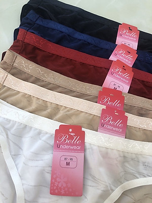 Combo 5 Quần Lót Nữ Bông Ép Mềm Mại Belle 2389 – Ôm Dáng, Thoáng Mát, Size Đa Dạng