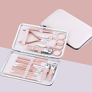 Bộ Dụng Cụ Bấm Móng Tay 16 món - Bộ Cắt, Bấm Dũa Móng Tay  Cao Cấp Có Hộp Đựng Sang Trọng