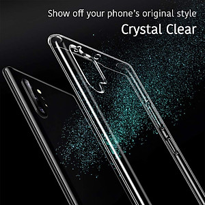 Ốp lưng dẻo silicon cho Samsung Galaxy Note 10 Plus hiệu Ultra Thin (siêu mỏng 0.6mm, chống trầy, chống bụi) - Hàng nhập khẩu