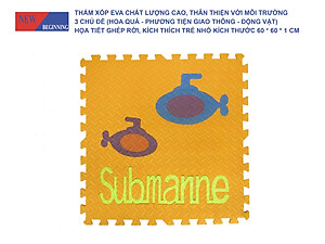 Tấm thảm chơi xếp hình EVA xếp hình lồng vào nhau thân thiện với môi trường dành cho trẻ em để tập bò.