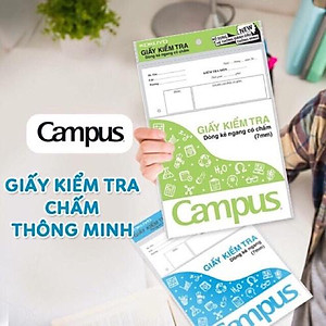 Giấy kiểm tra cấp 2 / Tập kiểm tra kẻ ngang B5 Campus TP-BS70G-25/30