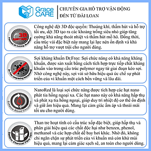 Đai Hỗ Trợ Cổ Tay Grace Care WD320 – Vải Dệt 3D Thoáng Khí, Co Giãn, Hỗ Trợ Vận Động, Thể Thao Nhẹ