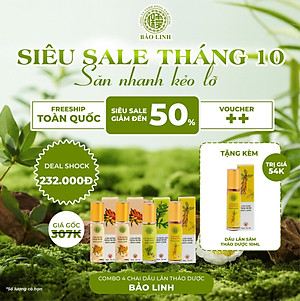 Dầu Lăn Ngải Cứu Thảo Dược Bảo Linh 10ml