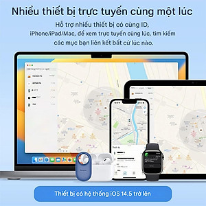 Định vị GPS Hoco E94 chống thất lạc đồ vật hành lý, định vị toàn cầu sử dụng cho iOS - Hàng chính hãng