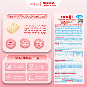 Combo 2 Hộp Sản Phẩm Dinh Dưỡng Công Thức Meiji Growing Up Formula EZcube - Nhập khẩu chính hãng (560g)