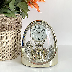 Đồng hồ Rhythm 4RH737WD18 Kt 21.4 x 24.1 x 12.2cm, 1.3kg Vỏ nhựa. Dùng Pin.