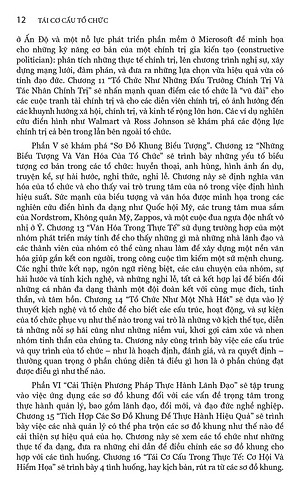 Tái Cơ Cấu Tổ Chức - Bìa Cứng (Tái Bản)