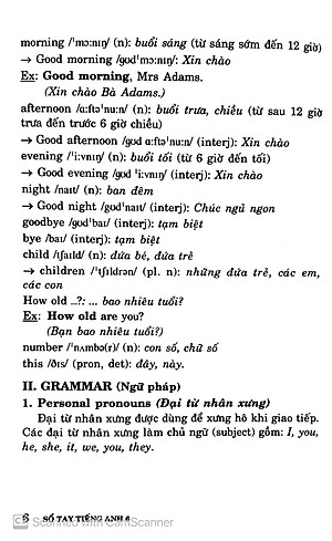 Sách Sổ Tay Tiếng Anh Lớp 6