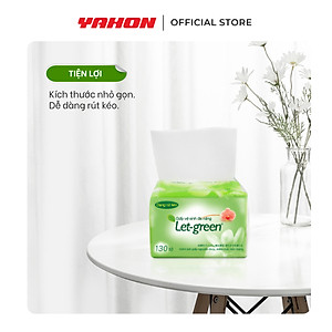 Khăn Giấy Vệ Sinh Đa Năng LET-GREEN 10*21cm | Bột Giấy Nguyên Thủy | 130 Tờ/Bao