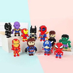 Đồ chơi lắp ráp Siêu Anh Hùng Nhân Vật Độc Đáo Thú Vị