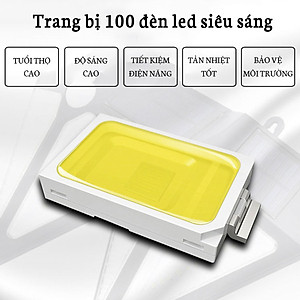 Đèn Năng Lượng Mặt Trời Cảm Biến Chuyển Động, 100 Bóng LED, (Đèn Chống Nước, 3 Chế Độ Sáng, Dùng Chiếu Sáng Sân Vườn, Lối Đi Ngoài Trời...)