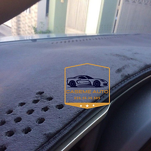 [MAZDA CX-5] Thảm Taplo 3 Lớp Dành Cho Xe MAZDA CX-5 Không Có HUD, Nhung Lông Cừu Và Da Vân Carbon Cao Cấp - Hàng Chính Hãng