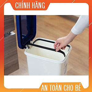 Thùng rác đạp chữ nhật Inochi 10L (tiêu chuẩn Nhật Bản)