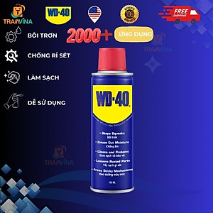 Chai Xịt Tẩy Rỉ Sét WD-40 Multi-Use Product Dầu Chống Rỉ Bôi Trơn, Chống Ẩm, Vệ Sinh Làm Sạch Đa Năng Bảo Dưỡng Xe, Đồ Dùng Gia Đình - Hàng Chính Hãng