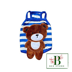 ÁO DÂY PHOM CROPTOP GẤU CUTE CHO THÚ CƯNG CHÓ MÈO