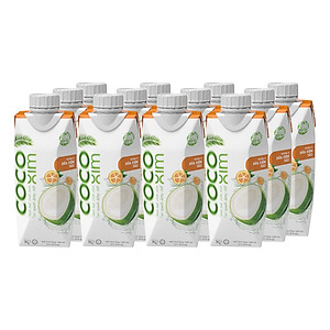 Thùng 12 Hộp Nước Dừa Cocoxim Tắc (330ml x12 Hộp)