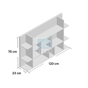 Kệ Gỗ Trang Trí Treo Tường Màu Trắng Hiện Đại SIB Decor KT702