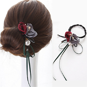 Dây hoa búi tóc đính hoa đại phong cách Hàn Quốc