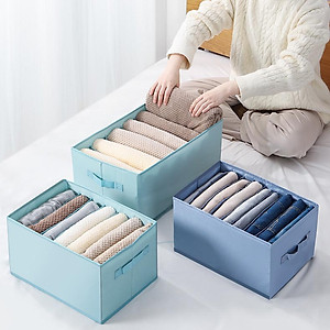 Hộp Vải Đựng Đồ Có Chia Ngăn Lõi Nhựa Chắc Chắn