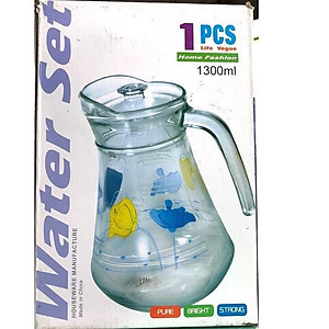 BÌNH ĐỰNG NƯỚC THỦY TINH 1300ML CAO CẤP