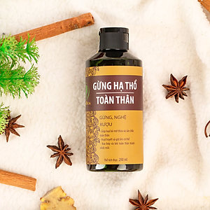 Gừng toàn thân hạ thổ giữ ấm cơ thể, lưu thông khí huyết, giảm đau nhức Wonmom 200ml