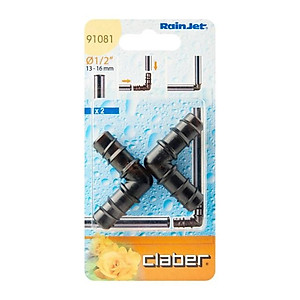 Co nối 1/2", 1 hộp = 2 cái/ 1/2" Elbow coupling Claber 91081