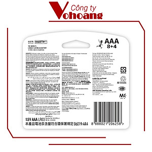 Pin Max 8 + 4 Viên Energizer E92 BP8+4 AAA - Hàng Chính Hãng Model 2020