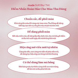 Son Kem Mịn Lì Nhẹ Như Nhung Blur Mude Soft Blur Tint (3g)