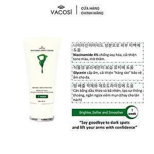 Kem dưỡng Sáng da Vùng da dưới cánh tay VACOSI WHITENING ARMPIT CREAM 30mL