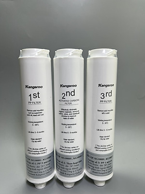 Bộ Lõi lọc 123 KG100HU, KG100HU+ dành cho các máy Kangaroo KG100HU, KG100HU+, KG100MED, KG100EED, KG-Y1MED-  Hàng chính hãng