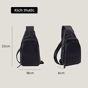 Túi đeo chéo da bò thật Venus Bụi Leather DC108 - Da bò Nappa cao cấp - Bảo hành 12 tháng