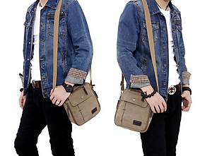 Túi đeo chéo đeo vai nam vải canvas cao cấp phong cách mới