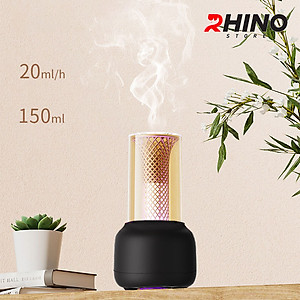 Máy phun sương tạo độ ẩm mini Rhino H305 tự ngắt khi hết nước kèm đèn hàng chính hãng