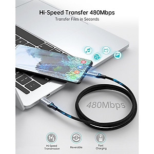 Cáp Sạc Choetech XCC-1002  Nhanh 100W Type C to Type C Dài 1.8M (Hàng chính hãng)