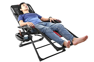 Ghế xếp thư giãn cao cấp kèm đệm Kachi MK232 - Ghế xếp thông minh văn phòng - Trọng tải 300kg