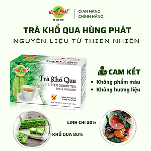 Trà Khổ Qua Túi Lọc Hộp 25 gói - Thương Hiệu Hùng Phát