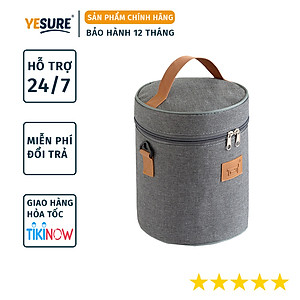 Túi Giữ Nhiệt Đựng Hộp Cơm Văn Phòng  Có Quai Sách Chống Thấm YESURE S1G2 Cổ Điển Sang Trọng - Hàng Chính Hãng