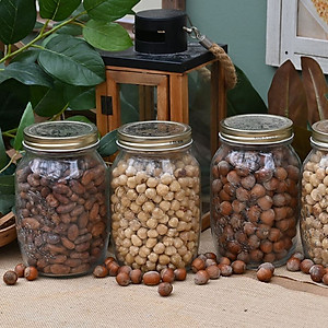 Hũ thủy tinh nắp vặn Bormioli Rocco Quattro 1L – Đựng thực phẩm khô, mứt, ngũ cốc – Nhập khẩu Ý