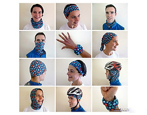 Khăn turban ống cotton tube nam nữ đa năng co giãn 9 kiểu dùng có video hướng dẫn